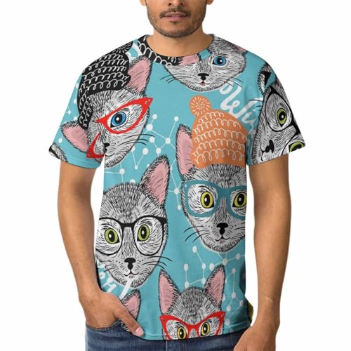 T-shirt chat de dessin animé homme pour exprimer votre style unique avec humour