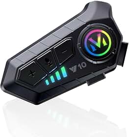 Microfone Macio Fone de Ouvido Bluetooth para Capacete de Moto, Extra-auriculares, Modelo O11-1, com Controle de Voz