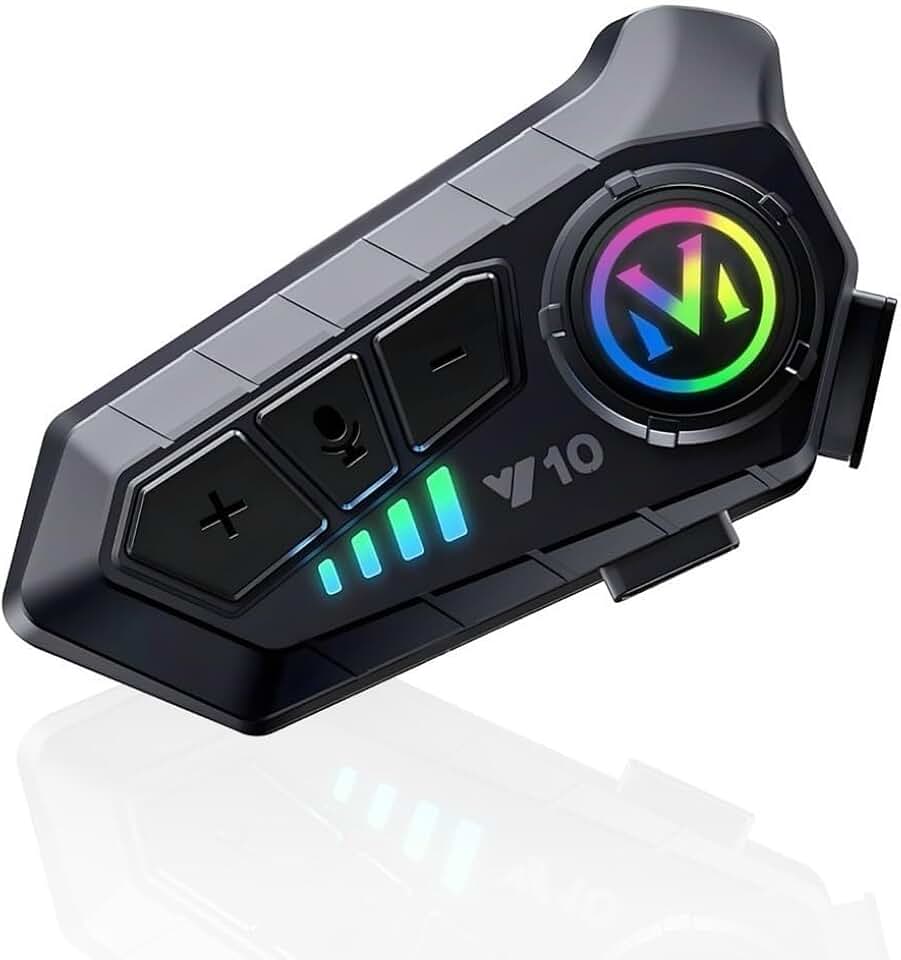 Microfone Macio Fone de Ouvido Bluetooth para Capacete de Moto, Extra-auriculares, Modelo O11-1, com Controle de Voz