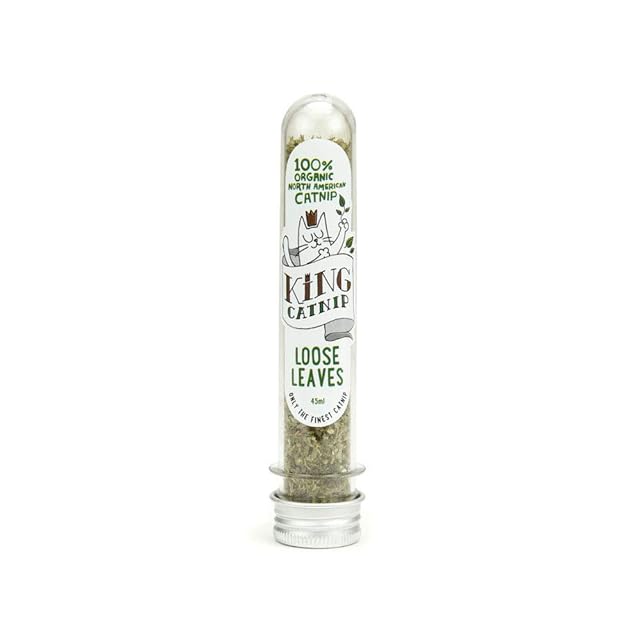 King Catnip - Tubo de Hojas orgánicas Sueltas, 45 ml