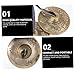 BESPORTBLE Handmade Brass Meditation Cymbal Bell Copper Chime for Yoga and Meditation with Storage Bag Percussion Instrument for Mindfulness Practice
