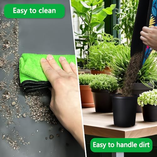 Waterproof Potting Mat for Plant Transplanting and Mess Control, Foldable Indoor Portable Gardening Tray, 29.5"x 29.5" Oxford Fabric, Gardening Gifts for Women - Image 5
