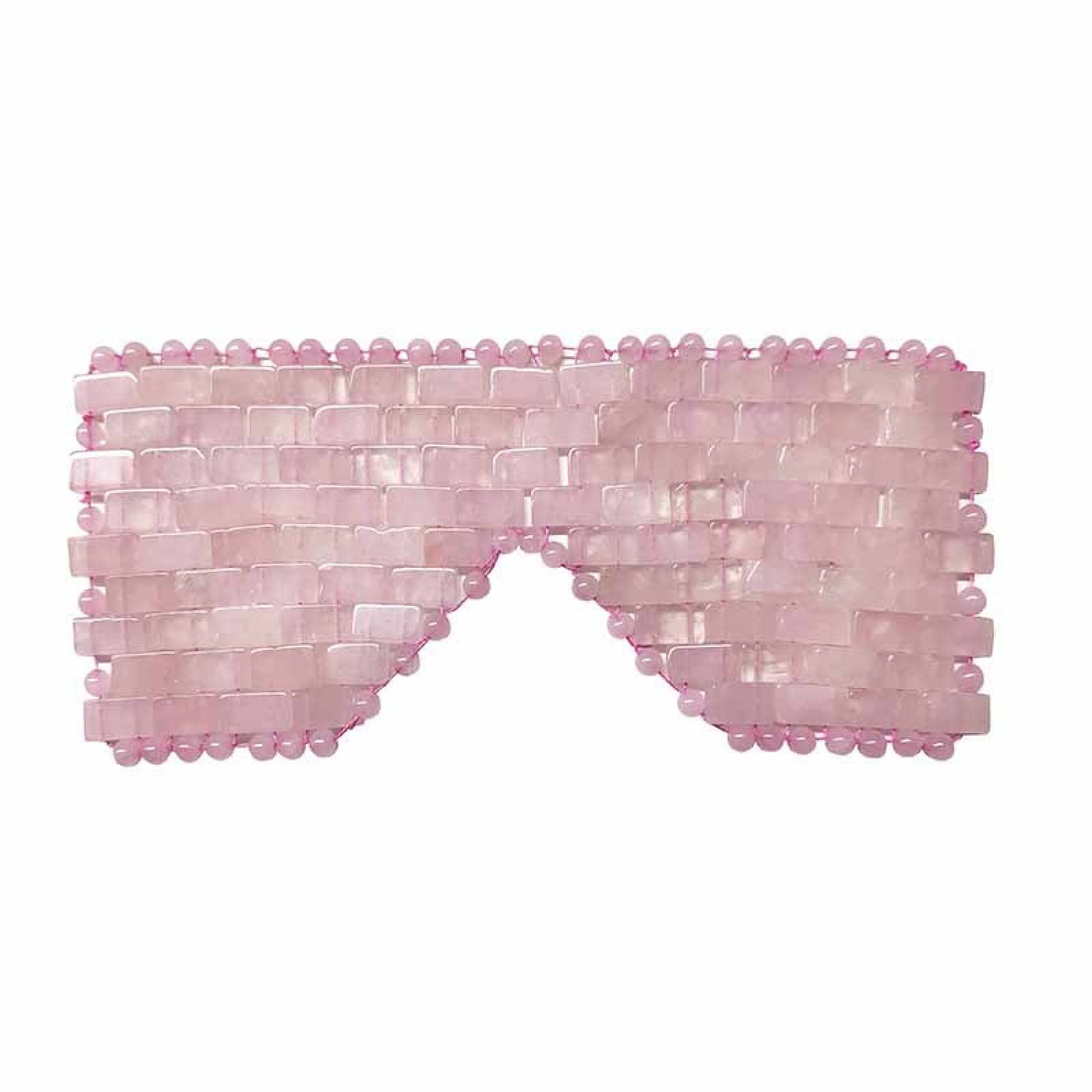 Ensemble de rouleaux de massage pour le visage en quartz rose naturel avec masque Guasha et pierre de cristal, D