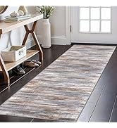 KOZYFLY Modern Abstract Kitchen Runner Rug, 2x6 Washable Rug Runner Non-Slip Soft Striped Hallway...