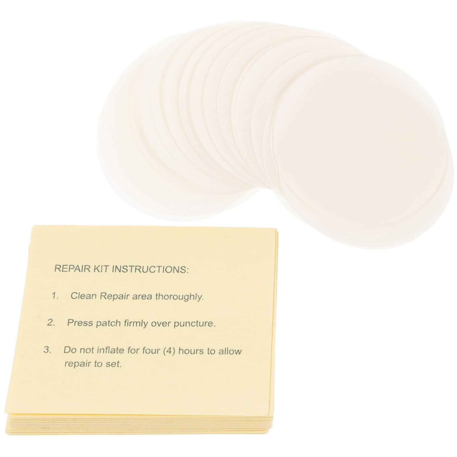 Yardwe 5 Sätze Schwimmring-Patch Bausätze Liner Netz Luftmatratze Flicken Set Schlauchboot Flickzeug Set Reparaturflicken Für Luftmatratzen Quadratische Reparaturflicken PVC 60 Stück * 5