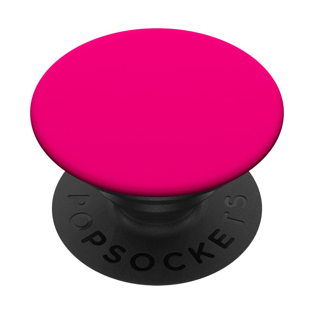 Hot Pink Magenta Bright Cute Color Gift for Girls PopSockets PopGrip: Swappable Grip for Phones & Tablets PopSockets Adhesive PopGrip