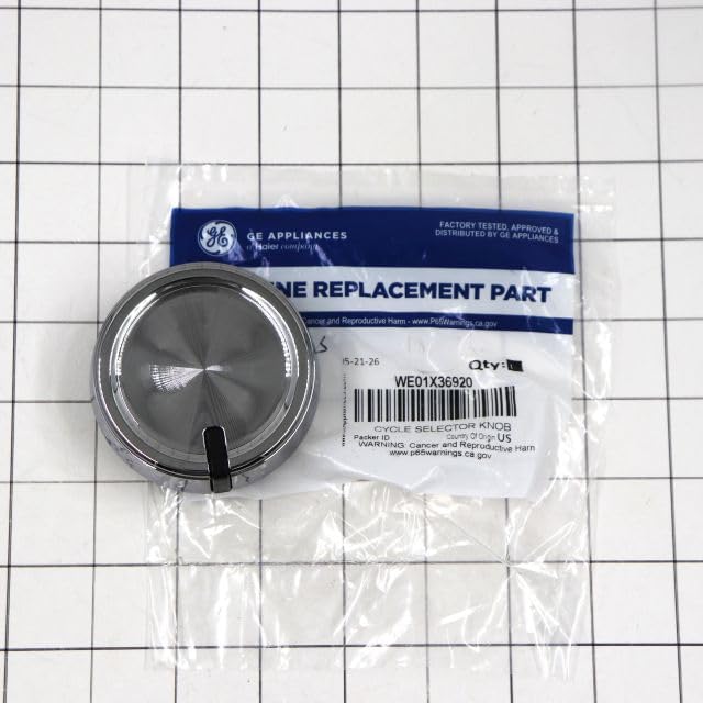 WE01X36920 Dryer Cycle Selector Knob Assembly
