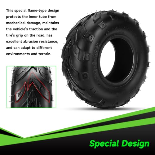 145/70-6 145-70-6 Tires Tubeless Compatible with Coleman