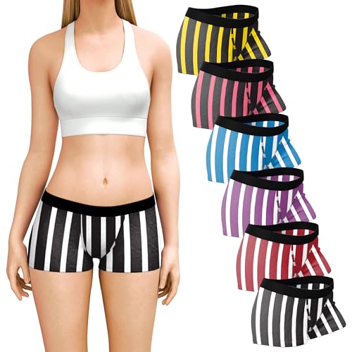 Image of Sexy Basics Women's Boy Short Trunks | Cotton-Stretch Boxers | Multi Packs