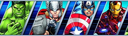 Marvel Rectangular Border Marvel Avengers Wall Border, PVC Film, Multi-Colour, 0.1 x 5 m : Amazon ...