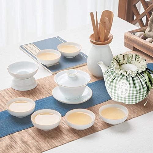 Funda para té estampada de algodón premium y protector térmico tradicional 4