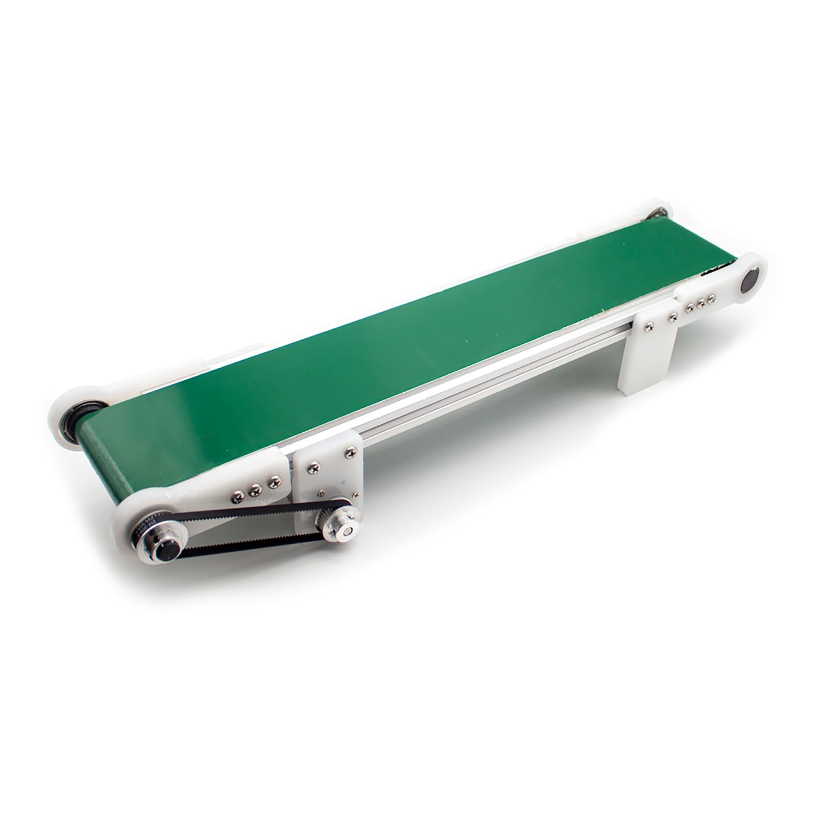 Cinta Transportadora De Escritorio, Carril De Carga Transportador Pequeño De 10 * 100 CM con Contador Automático, Velocidad Ajustable De 1,8-7,6 Cm/s, Velocidad De Rotación: 116 RPM