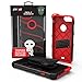 ZIZO Bolt Series for iPhone 8 Plus Case Military Grade Drop Tested Tempered Glass Screen Protector Holster iPhone 7 Plus case Black RED