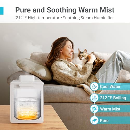 Livatro 3L Stainless Steel Warm Mist Humidifier LVHD3001W の商品画像 1