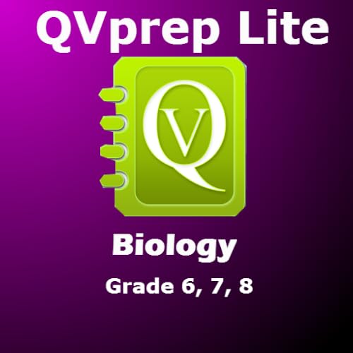 QVprep Lite Science Biology Grade 6 7 8 for Sixth 6th Seventh 7th Eighth 8th Grade - Learn Biology