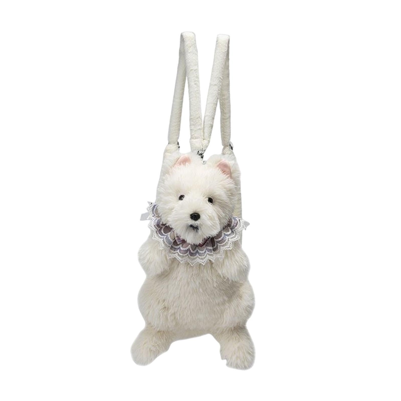 Cute Plush Backpack Casual Adjustable Shoulder Straps for Vacation Commuting Dog-image-37