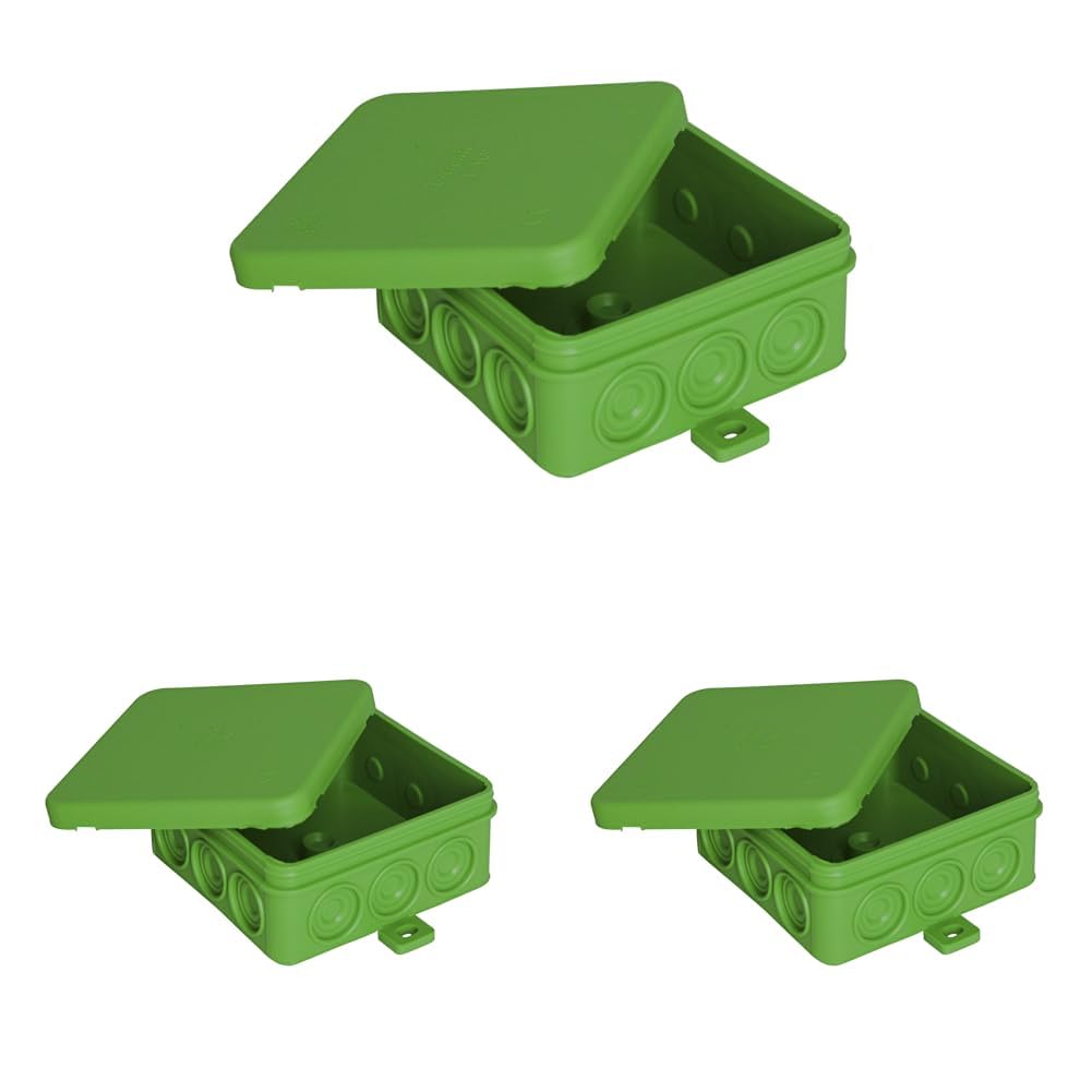 Kopp 347108005 Abzweigdose Aufputz-Feuchtraum, ohne Klemmleiste, IP 54 (Packung mit 3)