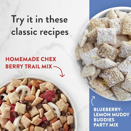 Image of Blueberry Chex Cereal, Gluten Free Breakfast Cereal, Made with Whole Grain, 12 oz