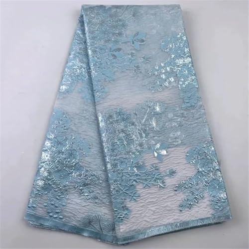 Tissu en tulle africain dentelle jacquard française brocart nigérian mariage