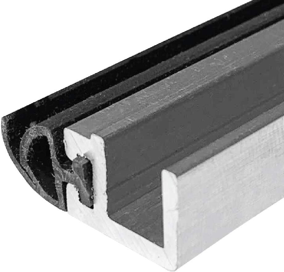 3 in 1 kit - Mill Aluminum Head & Jamb Mechanically Fastened Gasketing Seal with Silicone Solid Rubber Extrusion (5584MA) in (48" x 96"), SMS #6 x 3/4'' supplied