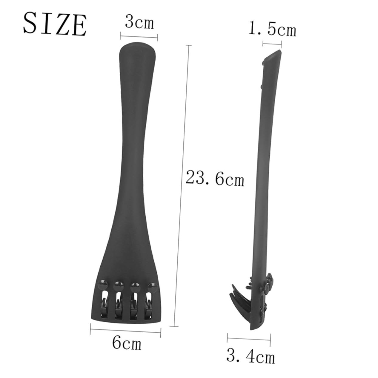 Totority Professional Pull String Board for 4/4 Cello Cello String Board Matte Carbon Fiber Tailpiece