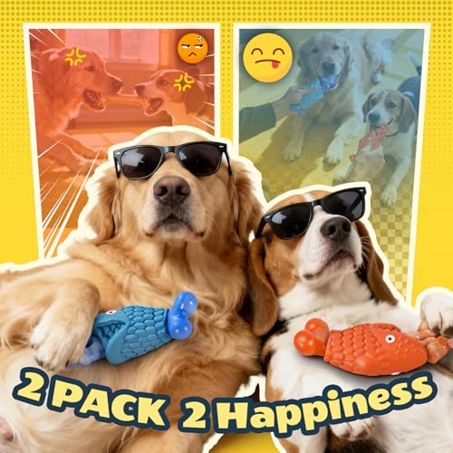 2-Pack Tough Dog Toys for Aggressive Chewers - $18.99