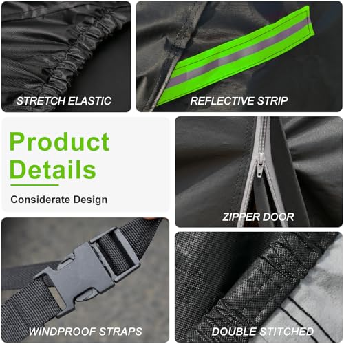 Image of Kaugung 7 Layers Car Cover Custom Fit Chevy Cruze from 2009 to 2025, Waterproof All Weather Resistant Outdoor Indoor Sun Rain Dust Snow Protection.(USA Warehouse,Within 3-7 Days) silverBlack