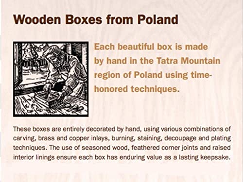 Secret Puzzle Box, Handmade Wood Keepsake Jewelry Treasure Collector Box, Unique Masterpiece, Made In Poland #TOP6