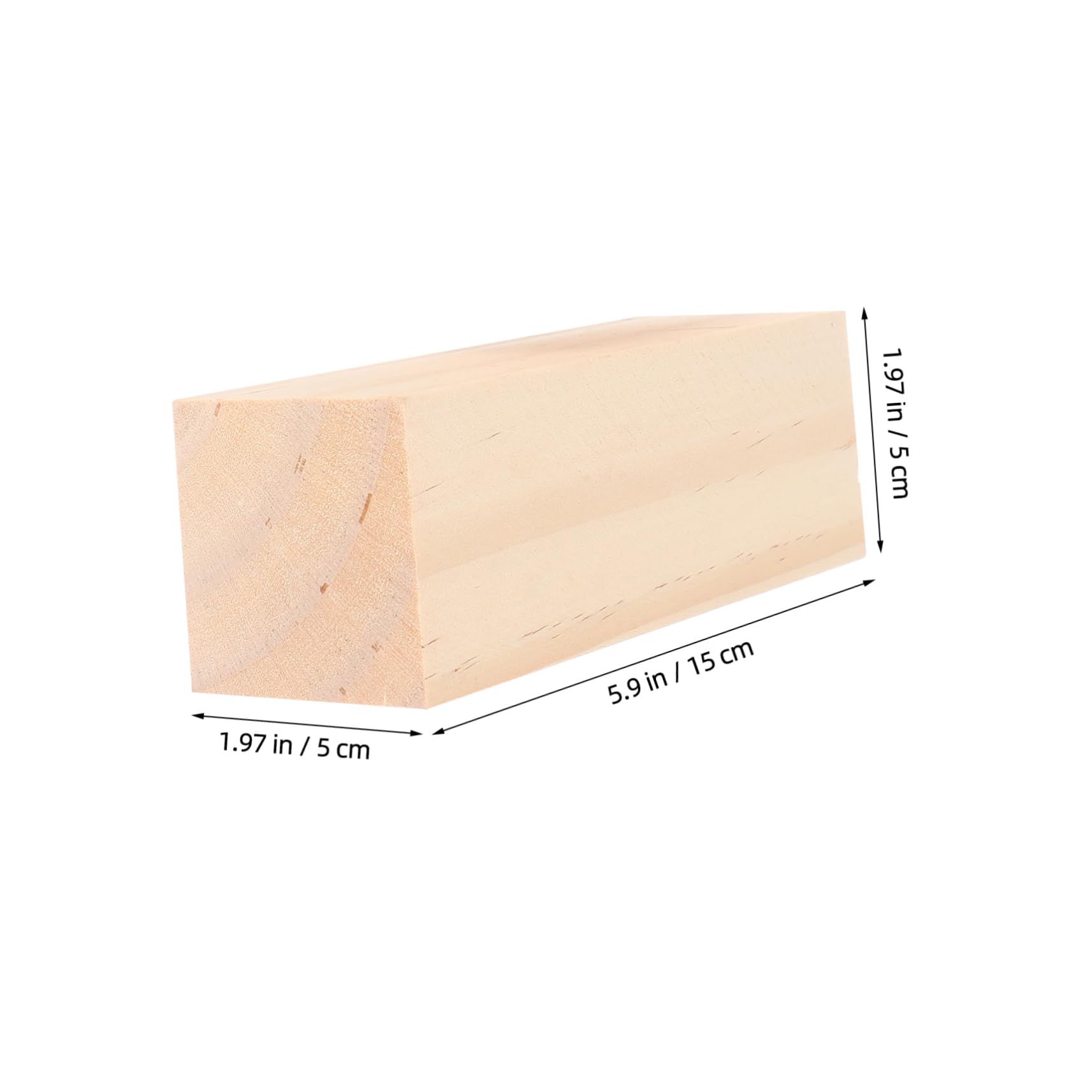 STOBOK 16 Stück Holzblöcke aus Synthetischem Material ohne Knoten Leicht zu Bemalen zum Schnitzen und Basteln für Anfänger und Erwachsene