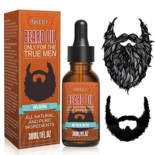 Beard Growth Oil, Natural Organic Hair Growth Oil Beard Oil Enhancer Facial Nutrition Moustache Grow Beard Shaping Tool Beard Care Products Hair Loss Products