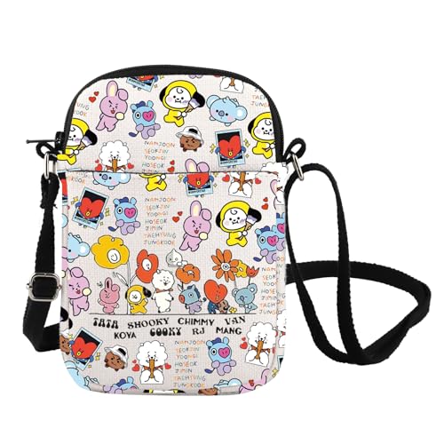 Bolsa cruzada con personajes de K-pop, regalo del ejército, miembros del ejército,...