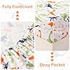 WINLIFE Kids Twin Sheet Set Dinosaur Printed - 3 Piece Cartoon Dino Soft Microfiber Bed Sheets - Deep Pocket - Easy Fit - Wrinkle Resistant Cozy Bedding Set for Toddler Boys Girls Teens #4