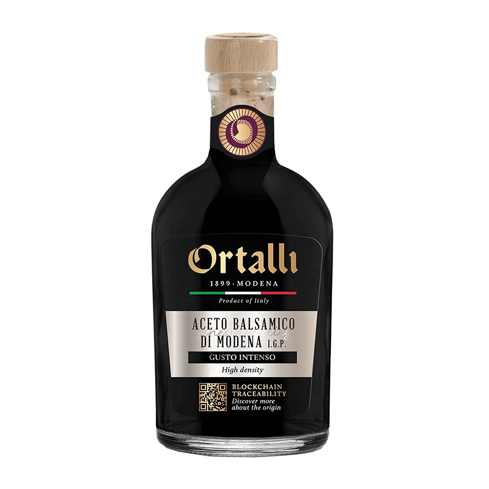 Schlemmerbox, Geschenkbox, Geschenkset, Olivenöl aus Ligurien in Goldfolie 0,5 L, Fleur de Sel Meersalz aus Trapani 150g, Sole e Sapore Aceto Balsamico di Modena I.G.P. DORO Gold 250ml