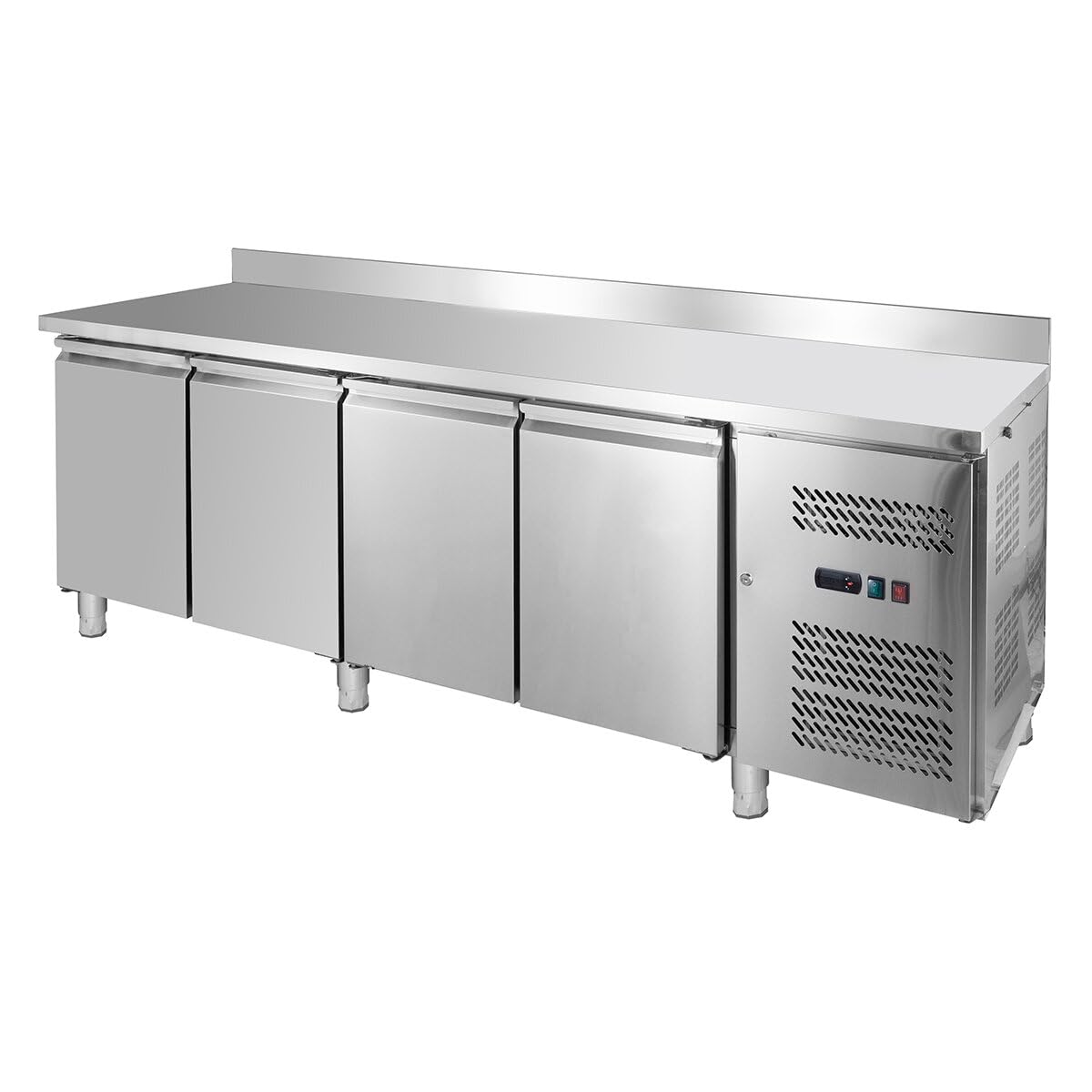 GastroHero Table de congélation ECO 4/0 avec dosseret - GN 1/1 | CHR Fournitures de la restauration