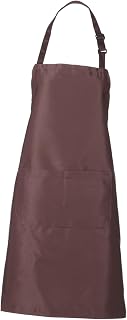 Cotton Blend Kitchen Apron for Men and Women Oil-resistant Cooking Baking Gardening and Artist Work Apron with Adjustable Tie Full Chest to Knee Coverage Machine Washable