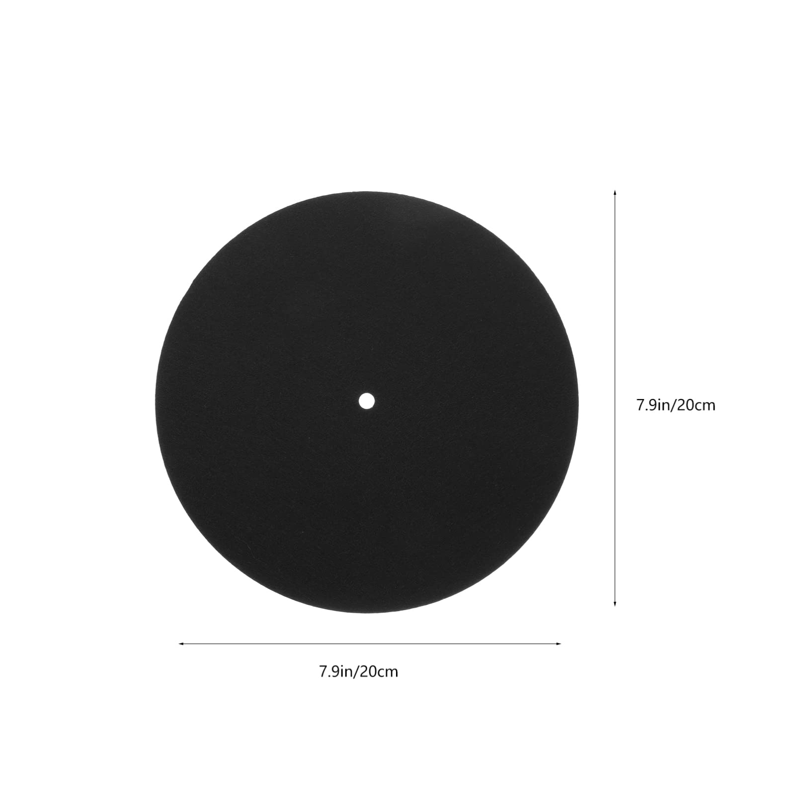 TEHAUX 2Pcs Turntable Platter Mat Durable Vinyl Protective Pad for Phonograph Records Thickness Shock Absorbing Scratch Design for Enhanced Sound Quality