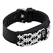 WITHit XO Your Sister Designer Sleeve compatible with the Fitbit Charge/Charge HR - Band Cover - Arabesque black/white