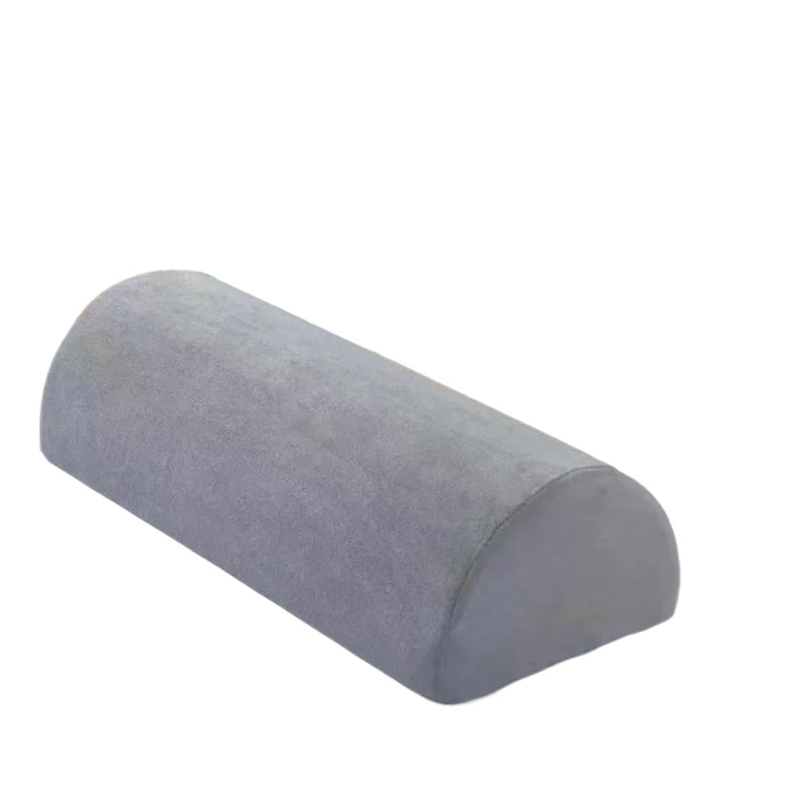Nackenrolle Half Moon Bolster Semi-Roll Kniekissen Knöchel Kniestütze Erhöhung Rücken Lendenwirbelsäule Nackenentlastung Memory Foam Füllung Für Unterstützung(Grey)