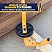 ToolSentryX Deck Board Straightening Tool, Heavy Duty Steel with Protective Silicone Sleeves, Fits 2x4 Lumber, Board Bender for Composite Deck Installation, Adjustable 1.6–2.8 in Legs