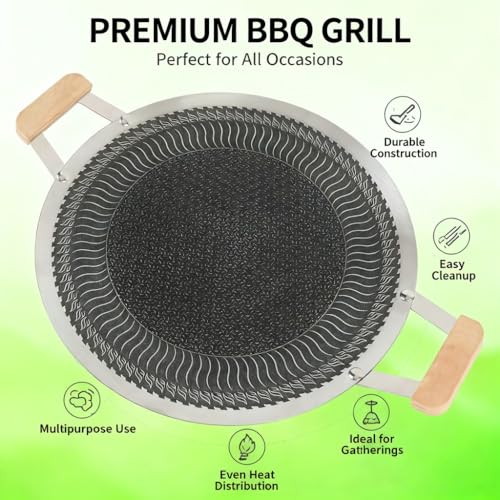 Poêle barbecue coréen pour extérieur et camping lors de vos repas d'été