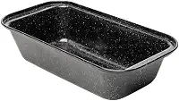 LYOR - Forma para Pão Antiaderente de Aço Carbono Granilite Preta 25,5cm x 13cm x 6cm