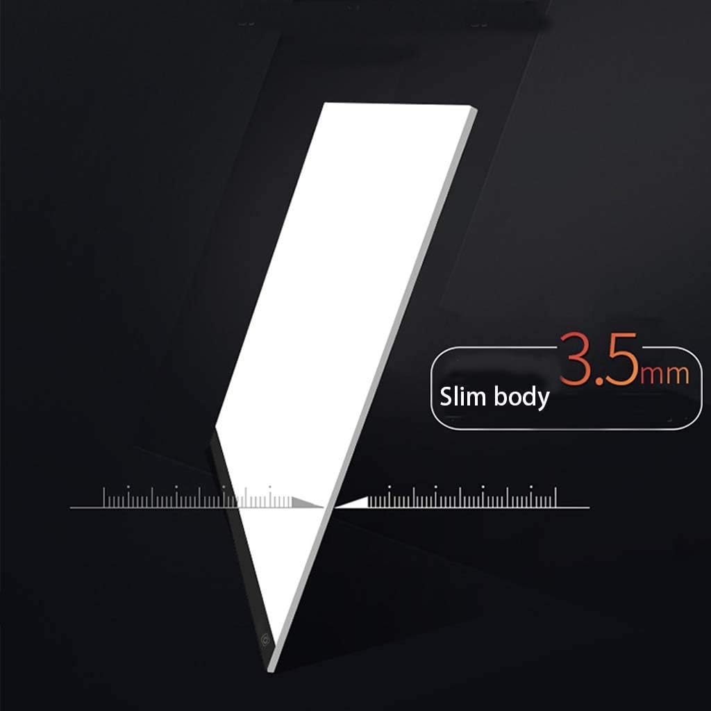 Light Box Led Drawing, Dimmable Touch Button Slim Light Pad for Diamond Painting Artist Children Artist, Sketch, Animation Drawing Light Board,