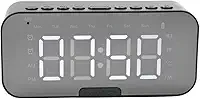 Relógio Despertador Digital G10, Caixa de Som Bluetooth 5.0, Display LED Espelhado, Rádio FM, USB, 3W