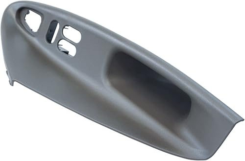 Miniatura 3 de TRQ Bisel del interruptor de ventana izquierdo, color marrón claro, compatible con Ford Mustang 1999-2004