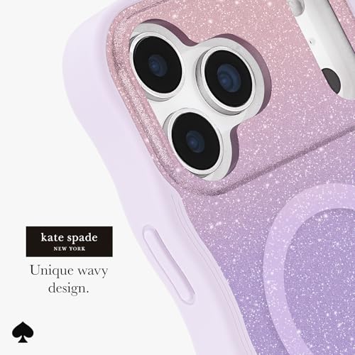 Image of kate spade new york iPhone 17 Pro Max Case - Compatible with MagSafe - Designer Phone Case - Opal Glitter