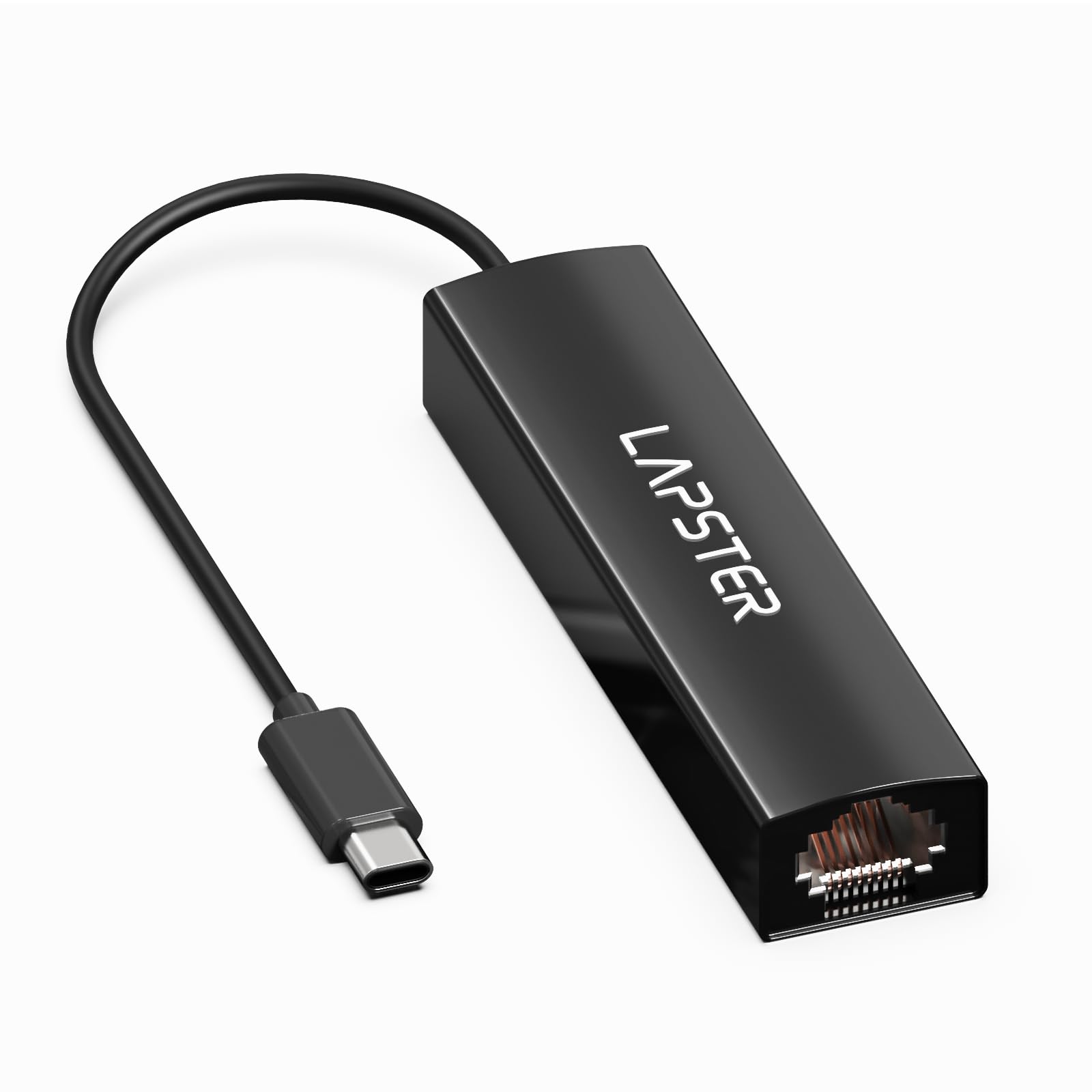Lapster Sleek Black Type-C to RJ45 Ethernet LAN Adapter, Achieves 1000 Mbps Speeds, Ideal for Windows, Mac, Linux (B0CPJNQGRF) Amazon Price History, Amazon Price Tracker
