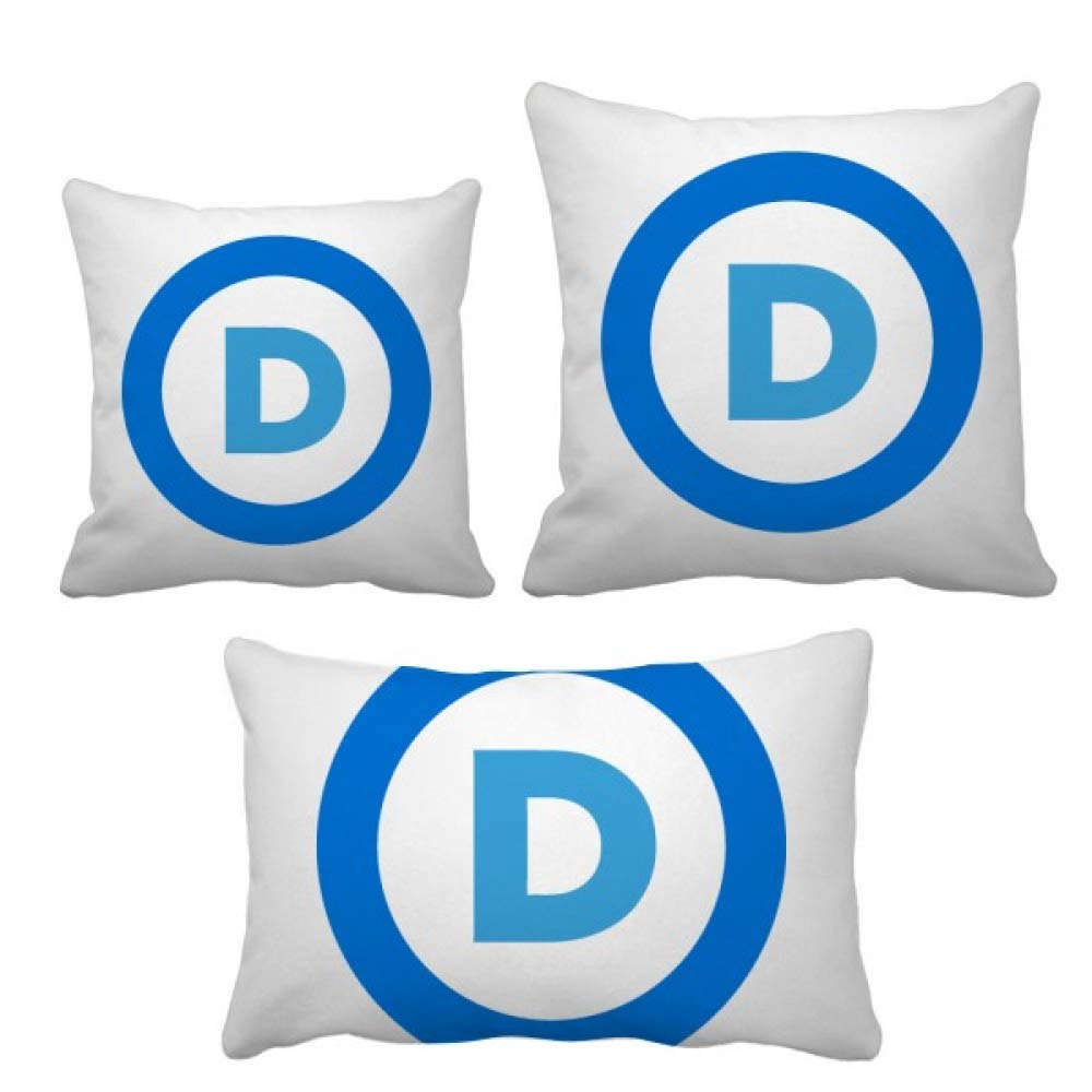 Coussin emblème parti démocratique amérique bleu idée cadeau don