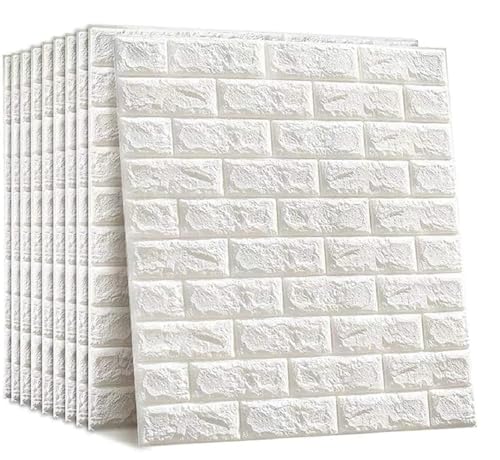 Barebeauty Wall Stickers Wallpaper PE Foam Brick Design DIY Decal (70 x 77 cm) 3D Frames PVC DIY Self Adhesive