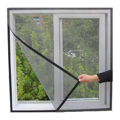 Window Mosquito net- Ready to Use - Pre Stitched, Do it Yourself, Grey Color Mosquito net for Window Size 85cm X 95cm-image-31