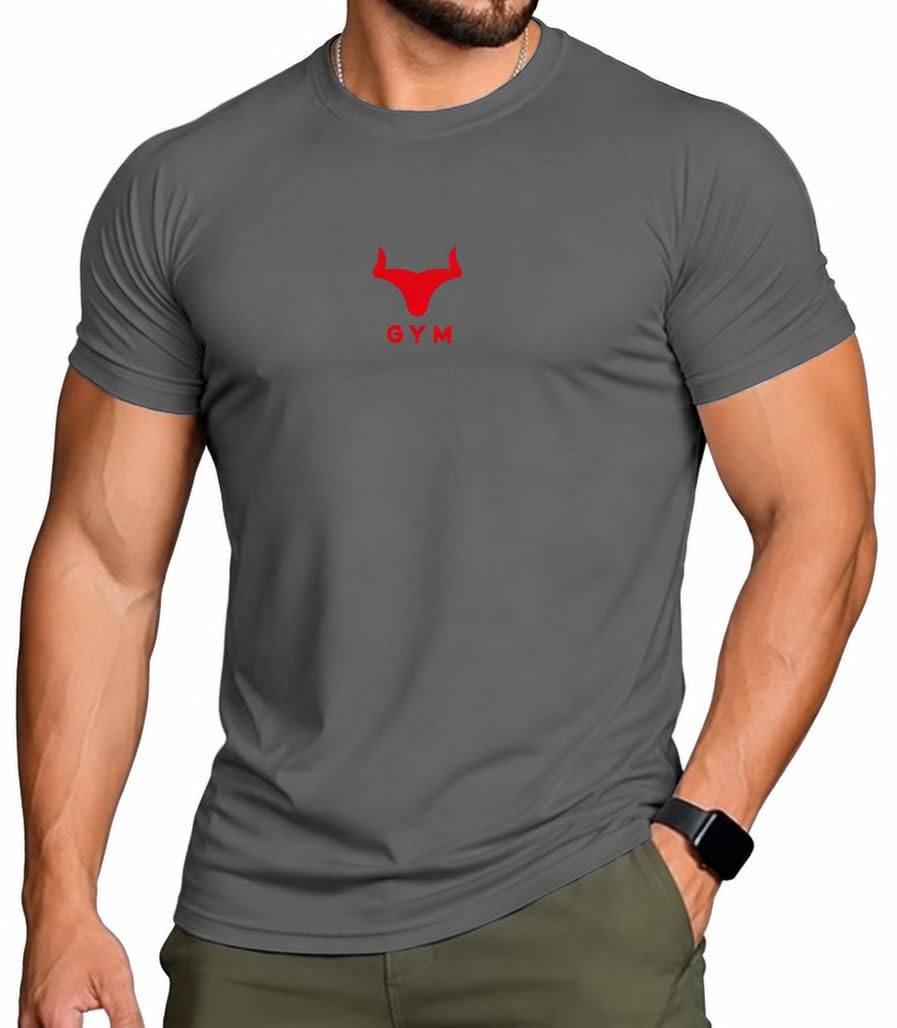 peppyzone Men’s Super Wick Sports T-Shirt | Quick-Dry, Lightweight & Breathable Activewear | Gym, Running, Training & Fitness Polyester T Shirt for Men-picture-42